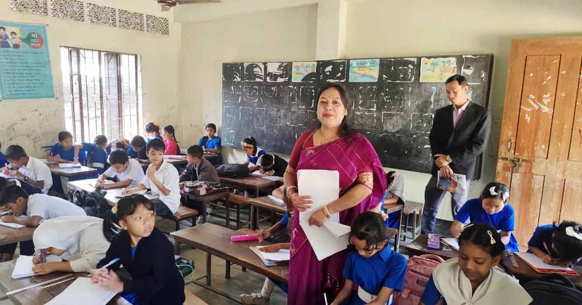 কাপ্তাইয়ে শিক্ষার্থীদের হাতের লেখা ও চিত্রাংকন প্রতিযোগিতা