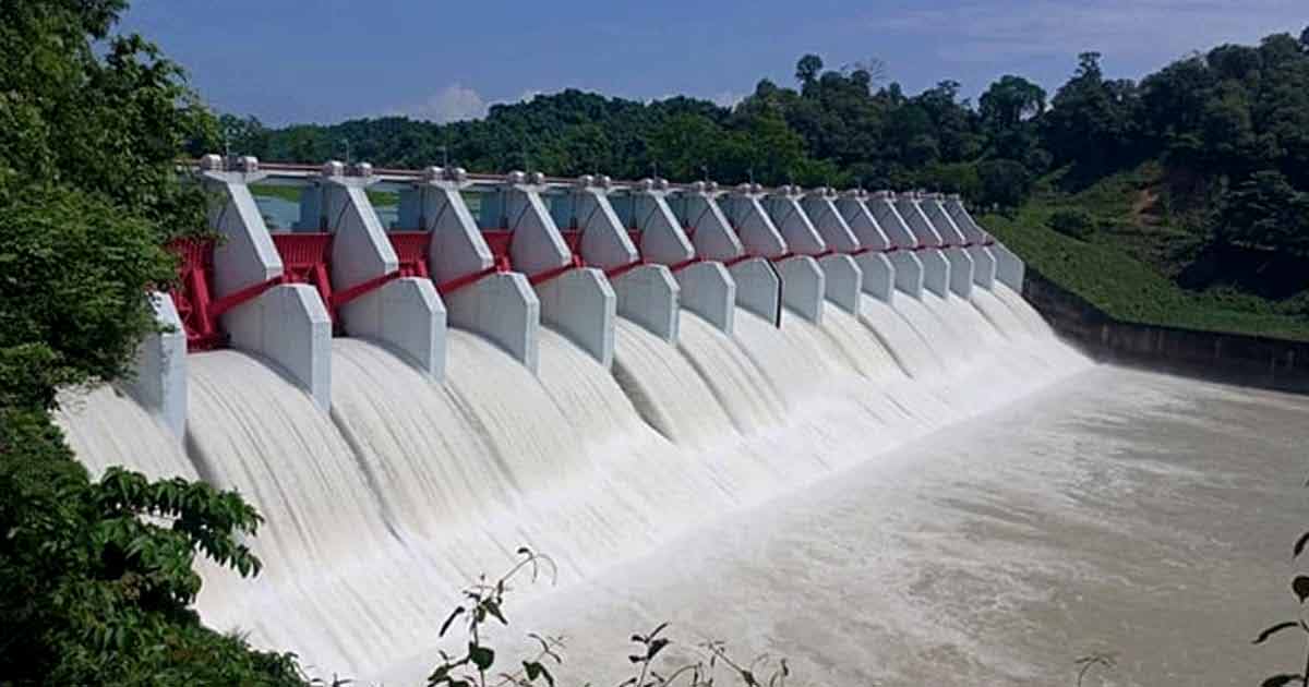 খুলে দেওয়া হলো কাপ্তাই বাঁধের ১৬ জলকপাট