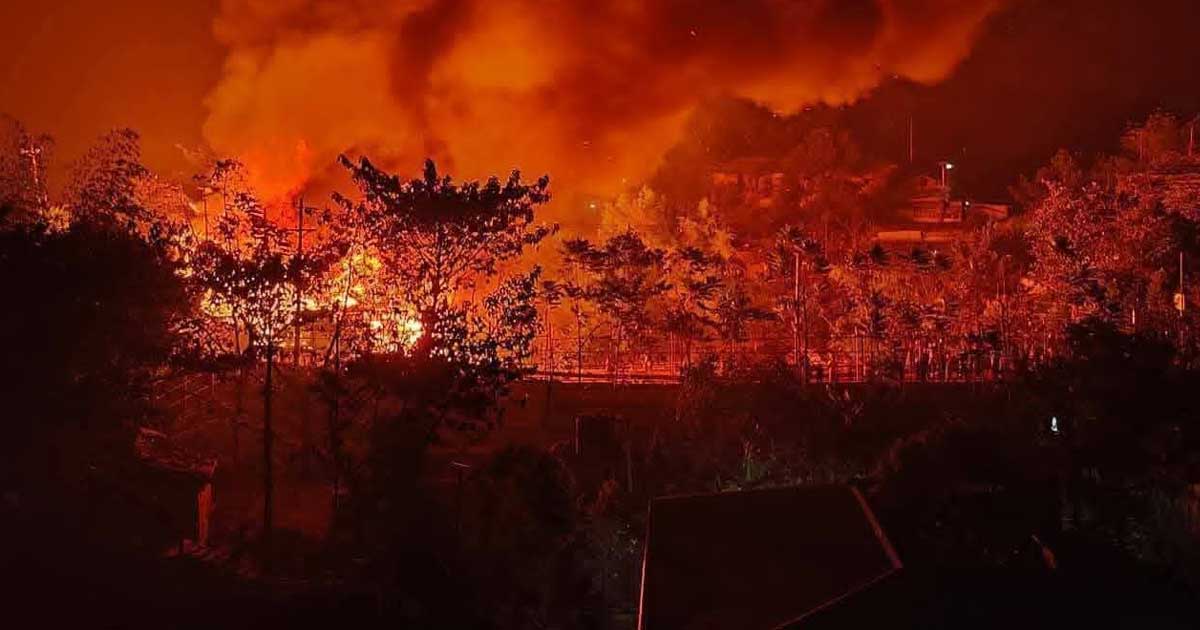 রোহিঙ্গা ক্যাম্পে ফের আগুন, পুড়লো ৩০ বসতি