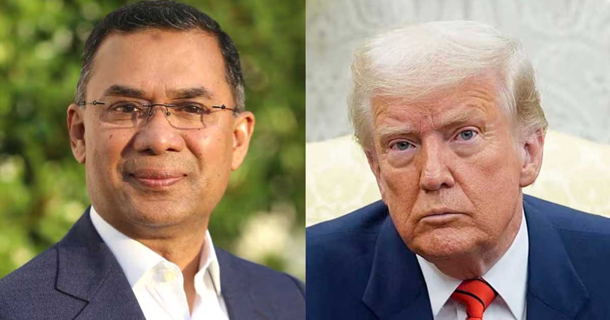 প্রধানমন্ত্রী তারেক রহমানকে অভিনন্দন জানিয়ে ট্রাম্পের চিঠি