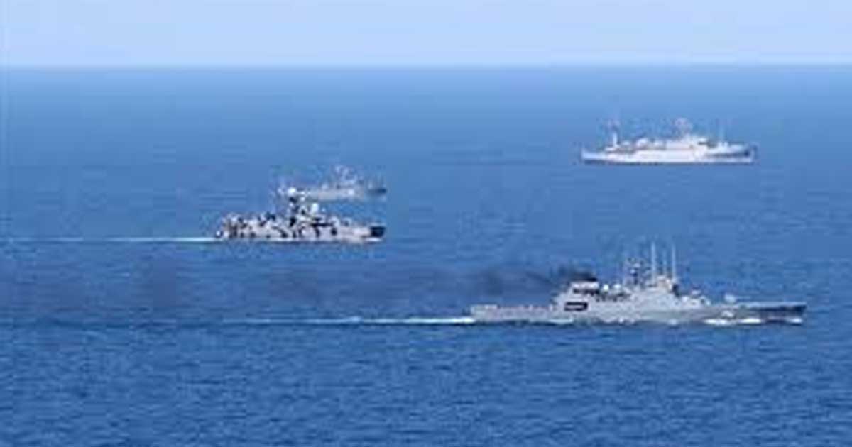 যুক্তরাষ্ট্রের হুমকির মধ্যেই ইরান-রাশিয়ার নৌ-মহড়া