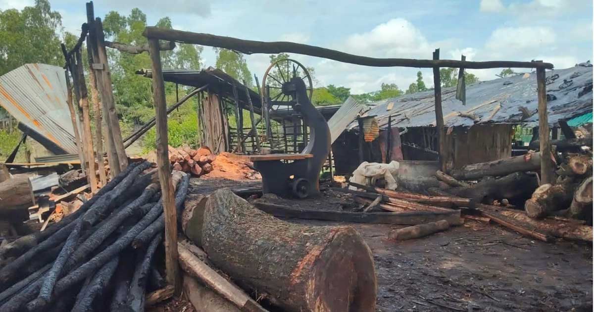 পেকুয়ায় গভীর রাতে করাতকলে রহস্যজনক আগুন