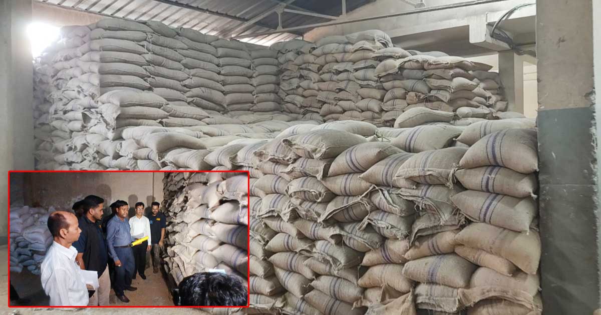 লাইসেন্স ছাড়া ১২০ টন সরকারি গম মজুত