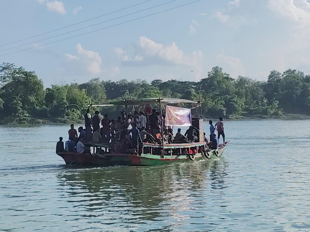 কাপ্তাইয়ে শান্তিপূর্ণভাবে কর্ণফুলী নদীতে প্রতিমা বিসর্জন, সম্পন্ন দুর্গোৎসব
