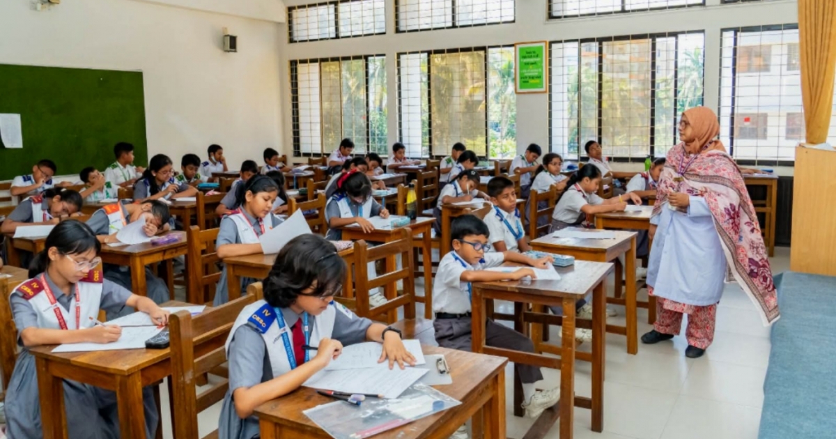 গণিতের আনন্দে মাতল ক্যান্টনমেন্ট ইংলিশ স্কুল অ্যান্ড কলেজ