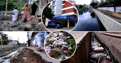 ভাঙা রাস্তা-আবর্জনায় দুর্বিষহ উত্তর হালিশহর