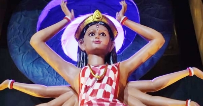 আজ মহাসপ্তমী, নবপত্রিকা স্থাপন