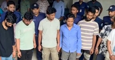বিদেশি নম্বরে ভয় দেখিয়ে চাঁদাবাজি, গ্রেপ্তার ৭