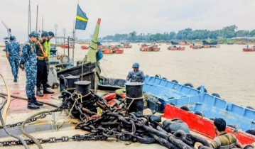 চট্টগ্রাম বন্দরের শিপিং চ্যানেলে অভিযান, জব্দ ১৫ হাজার মিটার অবৈধ জাল চট্টগ্রাম বন্দরের শিপিং চ্যানেলে অভিযান, জব্দ ১৫ হাজার মিটার অবৈধ জাল
