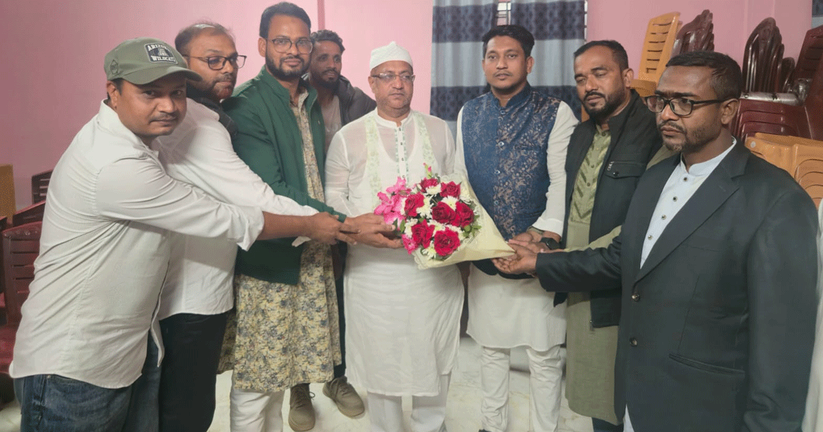 নুরুল আমিনকে উপজেলা কৃষকদলের সংবর্ধনা