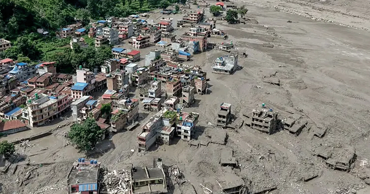নেপাল-তিব্বত সীমান্তে বন্যায় নিহত বেড়ে ৯৫, নিখোঁজ কয়েকশ